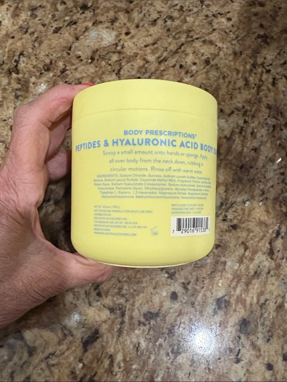 Peptides & Hyaluronic Acid Body Scrub body prescriptions